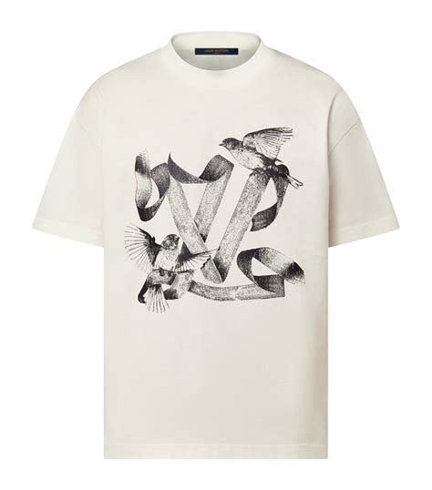 white louis vuitton shirt with logo on right|louis vuitton t shirt cost.